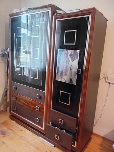 стекло на стол: Açılan, 2 qapılı Düz dolab, Qarderob, paltar dolabı