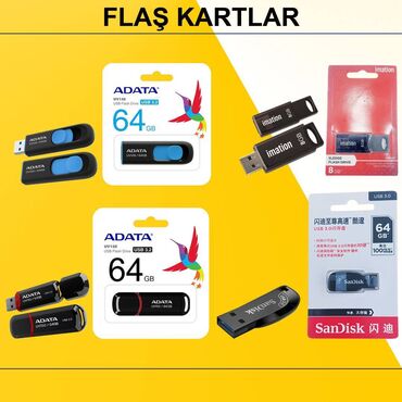 fleskart: Flash kart 64 GB, USB 3.2, Yeni