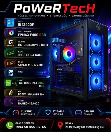 Gaming stolüstü kompüter – PowerTech konfiqurasiyası - Prosessor at lalafo.az Gaming stolüstü kompüter – PowerTech konfiqurasiyası - Prosessor