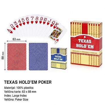 KMT Plastične igraće karte 2002122 – Texas Hold’em Poker - Materijal na lalafo.rs KMT Plastične igraće karte 2002122 – Texas Hold’em Poker - Materijal