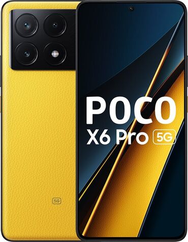 телефон посо: Poco X6 Pro 5G, Колдонулган, 256 ГБ, түсү - Сары