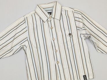 Shirts: Shirt 3-4 years, condition - Very good, pattern - Striped, color - Beige