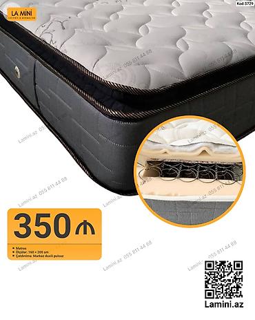 LA MINI markalı matras - Ölçü: 160 × 200 sm - Laylı quruluş: üst lalafo.az -da LA MINI markalı matras - Ölçü: 160 × 200 sm - Laylı quruluş: üst
