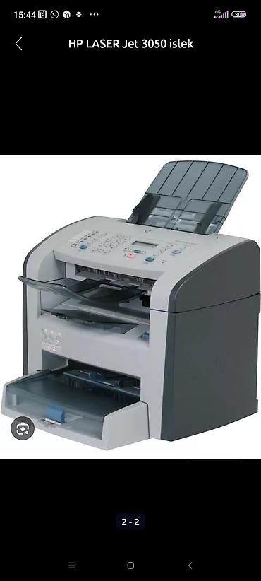 printer hp: HP LASER Jet 3050 islek VEZIYYETDEDI 
problemi yoxdu — 2