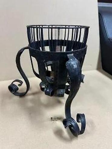 Žardinjere: Kovane gvozdene postolje/korpa za cveće - Materijal: kovan gvožđe — 22