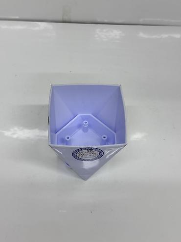 домашний светы: Пластиковый горшок-кашпо «TEXNOPLAST», форма — перевёрнутая пирамида — 2