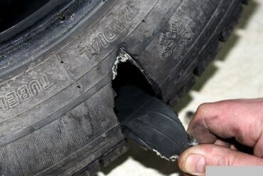 ремонт шин грузовых автомобилей: Ремонт боковых порезов легковых и грузовых шин внимание грузовые