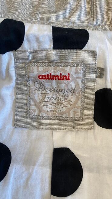 Plaşlar: Плащ-трснсформер Catimini производство Франция серого цвета с — 11