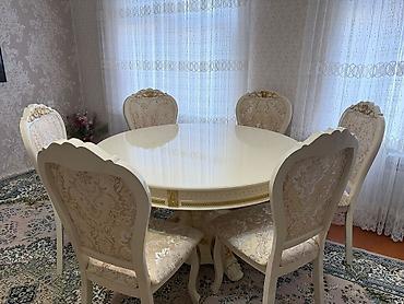 6 oturacaqlı masa dəsti satılır.masanın diametri 140*140.qiymət 470 lalafo.az -da 6 oturacaqlı masa dəsti satılır.masanın diametri 140*140.qiymət 470
