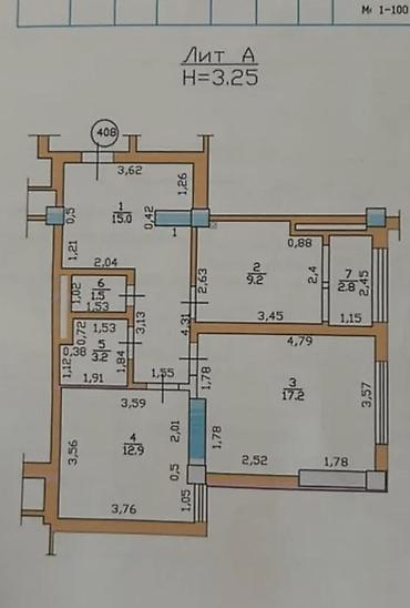 Продажа квартир: 2 комнаты, 64 м², Джал-15 Элитка, 4 этаж, Евроремонт — 7
