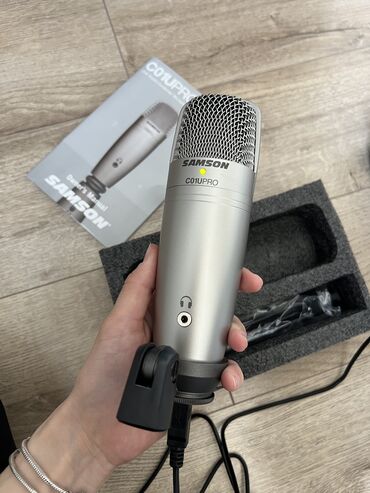 микрофон для студии: Сдаю в аренду студийный микрофон. 1200 сом за сутки. Микрофон Samson
