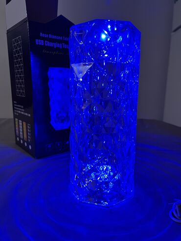 Рабочие настольные лампы: Светильник Светодиодная кристаллическая настольная лампа роза — 3