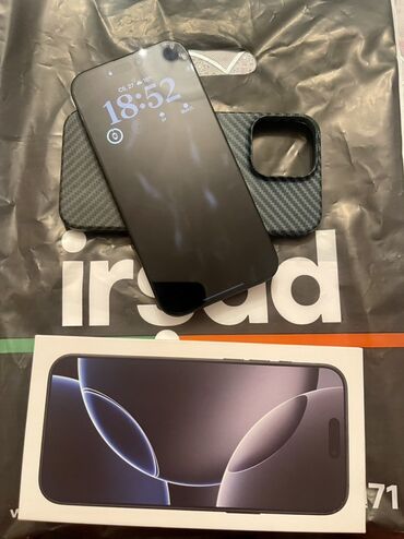 apple 8: IPhone 16 Pro Max, 256 GB, Black Titanium, Face ID