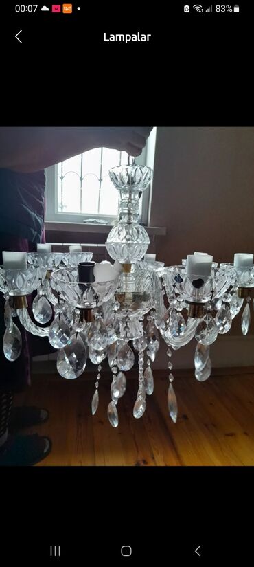 Çilçıraqlar: Çılçıraq, 8 lampa, Xrustal