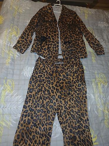qadın kostyumu: 200 m alınıb 3 xl .Qadın leopard naxışlı iki hissəli dəst - Dəst — 1