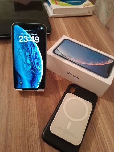 Apple iPhone: IPhone Xr, 64 GB, Pacific Blue, Barmaq izi, Simsiz şarj, Face ID