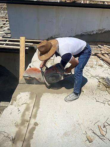 Beton işləri: Beton kəsimi və dəlik açma xidməti - Armaturlu beton, monolit, plitə — 1