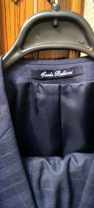 Kostyumlar: Carlo Bellucci kişi kostyum gödəkçə - Rəng: dərin lacivərt, xırda — 3