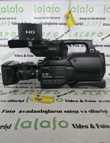 Kompüter, noutbuk və planşetlər: Profesional video kamera - HD çəkiliş - 12x optik, 160x rəqəmsal zoom