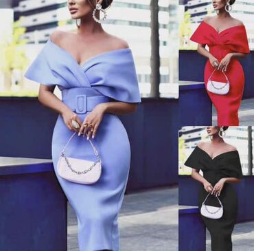 Haljine: 💥Elegantna midi haljina sa pojasom
Cena 2500 din — 8