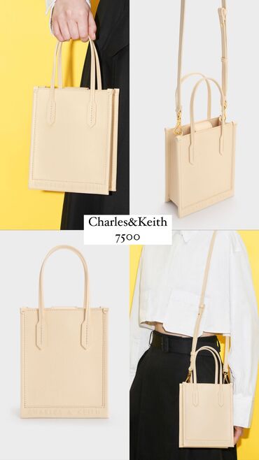 Классические сумки: Сумка Charles&Keith Оригинал Размеры 7 На магнитном замке