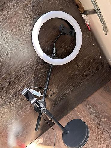 studio display: Кольцевая светодиодная лампа с держателем для смартфона и напольной — 2