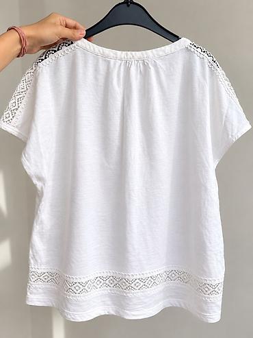 vero moda: Блузка, Бохо, Хлопок, Однотонный — 2