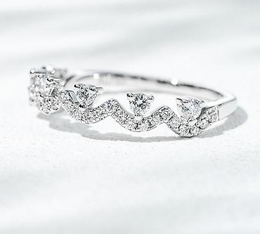 Үлпөт көйнөктөрү жана аксессуарлар: 💍 Кольцо из белого золота 750 пробы с лабораторными бриллиантами • — 3