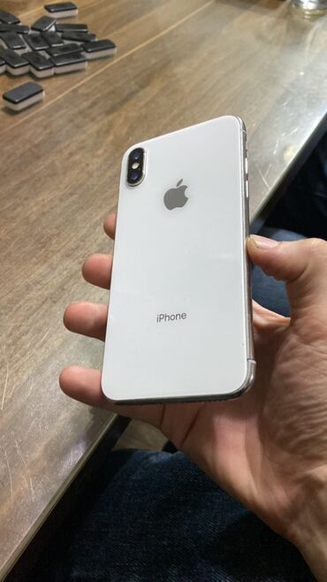 iphone 12 баку: IPhone X, Белый, Face ID