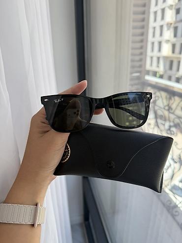 для слепых: Солнцезащитные очки очки, Ray-Ban, Унисекс, Вайфареры, Линзы поляризованные, Новый — 1