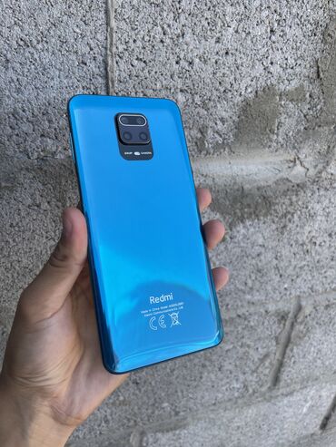 заблокированные айфоны: Redmi, Redmi Note 9S, Б/у, 64 ГБ, цвет - Синий, 2 SIM