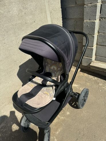 Коляски: Коляска, цвет - Черный, Б/у — 6