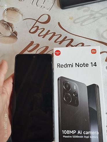 Redmi Note 14, 128 GB, rəng - Qara, İki sim kartlı