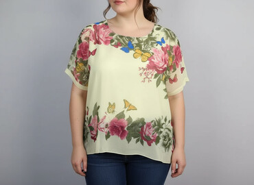 żółta bluzka reserved: Bexleys, Women's blouse, size 5XL (EU 50)