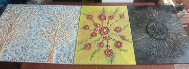 Şəkillər, tablolar: Tablolar. Katan üzərində işlənib hazırlanmış 1 ədəd 1 metrənin 80 sm — 18