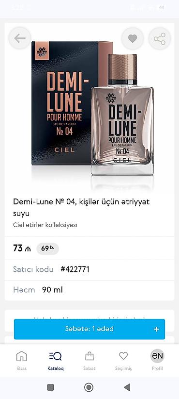 Məhsul: Demi-Lune №04 Pour Homme, Eau de Parfum Brend: Ciel lalafo.az -da Məhsul: Demi-Lune №04 Pour Homme, Eau de Parfum Brend: Ciel