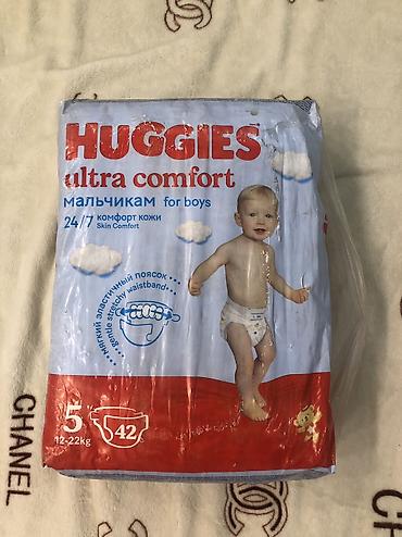 Детская гигиена и уход: Подгузники Huggies, Размер 5, Одноразовые — 1