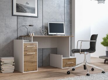 iş stolu: Ofis masası Sifarişlə Türkiyə istehsalı 18mm qalınlıqlı laminatdan