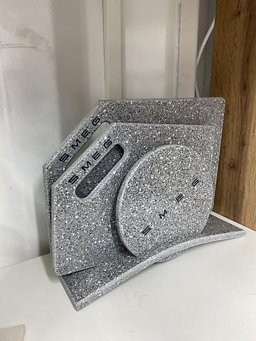 silver kitchen: Набор кухонных разделочных досок SMEG с подставкой - Материал: литой — 2