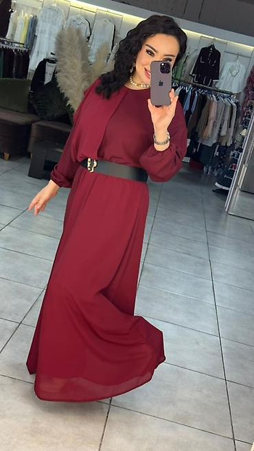 Вечерние платья: Вечернее платье, Длинная модель, Шифон, С рукавами — 5