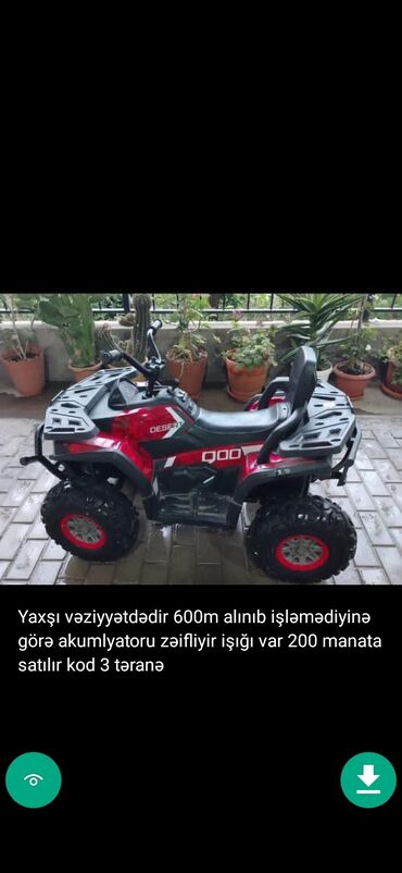 Uşaq üçün elektrik maşınları: Uşaq masinlari elektrikli masinlar matasikllar qiymetler melumatlar — 7