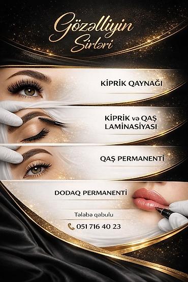 dodaq permanenti: Gözəlliyin Sirləri – professional gözəllik xidməti Təkliflər: - — 1