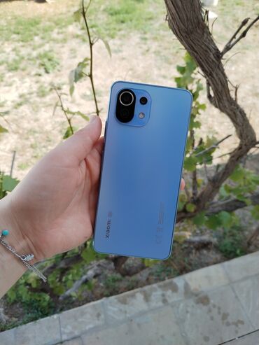 xiaomi note 9 s: Xiaomi Mi 11 Lite, 128 GB, rəng - Mavi, 
 Düyməli, Barmaq izi, İki sim kartlı