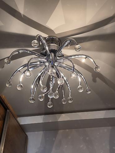 Çılçıraq, 10 və daha çox lampa, Metal