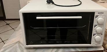 mini pec: Simfer M4200 mini elektrik sobası - Rəng: ağ korpus, qara şüşə qapı - — 1