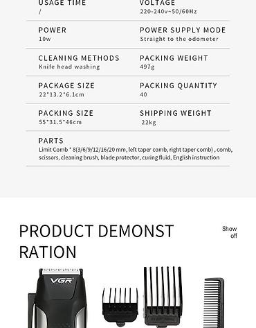 Trimmerlər və saç qırxan maşınlar: Saç qırxan maşın, Vgr, Yeni — 4