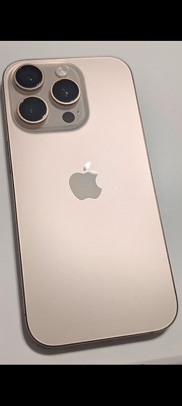 apple watch бишкек цена: IPhone 16 Pro, Колдонулган, 256 ГБ, Desert Titanium, Каптама, Кабель, Куту, 93 % — 1