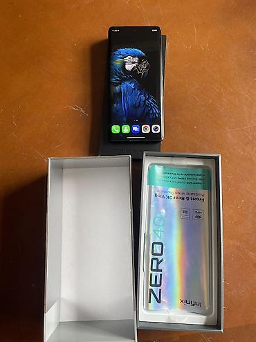 ev telefonları: Infinix Zero 40, 256 GB, rəng - Göy, Sensor, Face ID — 3