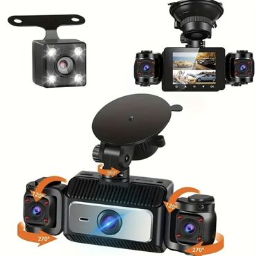камера для машины: 4 linzalı avtomobil DVR sistemi – 360° video qeydi Xüsusiyyətlər: - 4