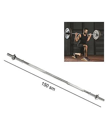 150 sm ştanq ştangi - Uzunluq: 150 sm - Material: polad, xrom örtüklü